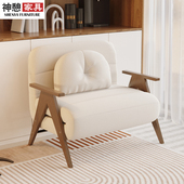 神憩单人沙发床折叠两用2024新款 小户型客厅原木风懒人沙发网红款
