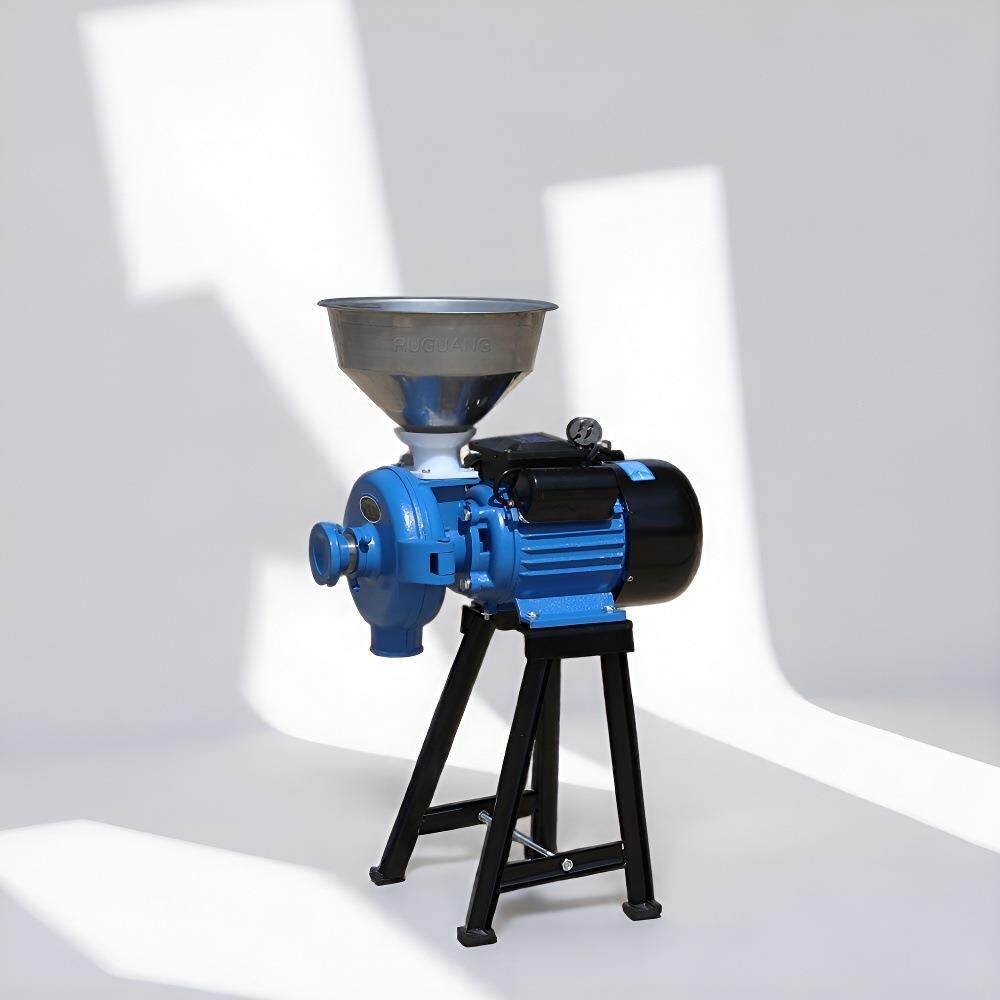 如光农机150型钢盘豆类大米小麦磨浆磨粉机550w粗细可调干湿两用