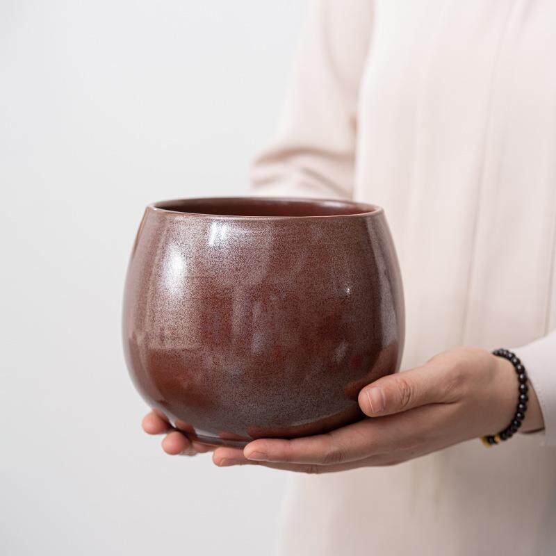 茶渣缸废水桶茶洗大小号建水杯洗日式陶瓷禅意水盂家用茶道配件