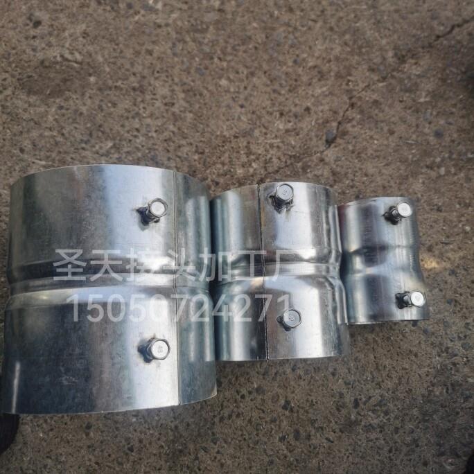 镀锌套筒接头4寸钢管套管 电缆穿线预埋直接SC100免焊钢管连接件图片