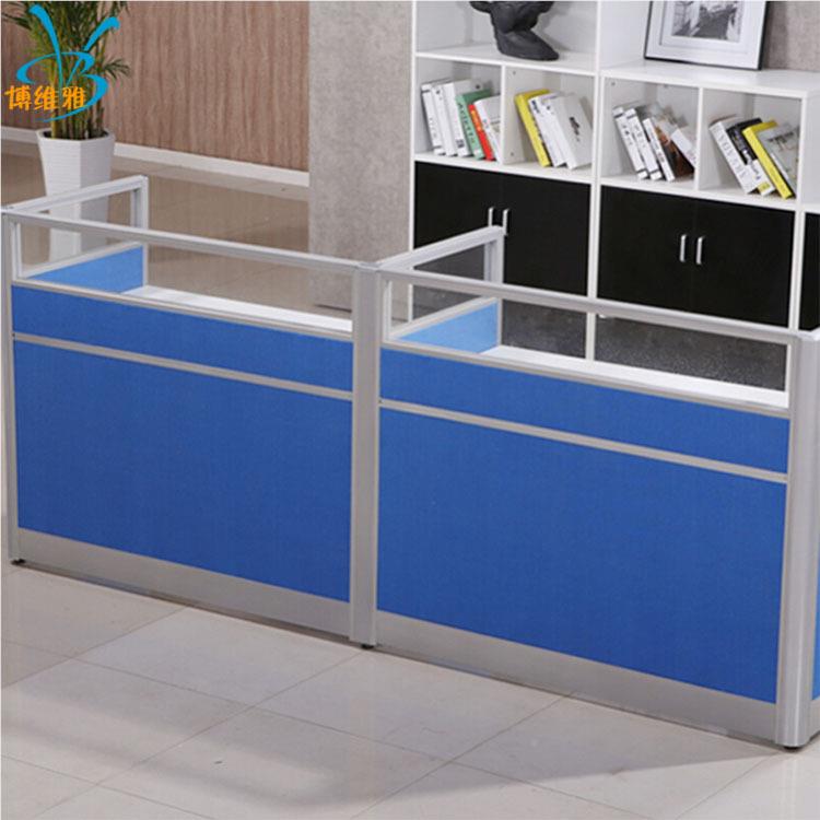 职员办公桌卡座员工办公桌椅人组合现简约代2/断4/6BWY-1004屏风