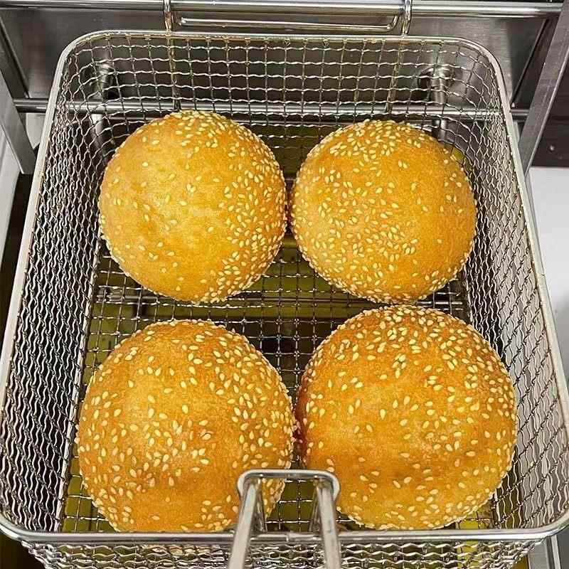 安徽特产大芝麻球油炸速冻半成品流心豆沙糯米麻团豆沙馅食堂小吃