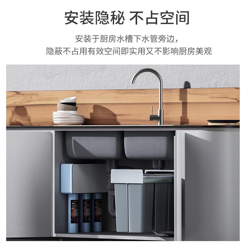 厨房嵌入式垃圾桶橱柜水槽下双桶分类家用带盖抽拉篮隐藏式带盖垃