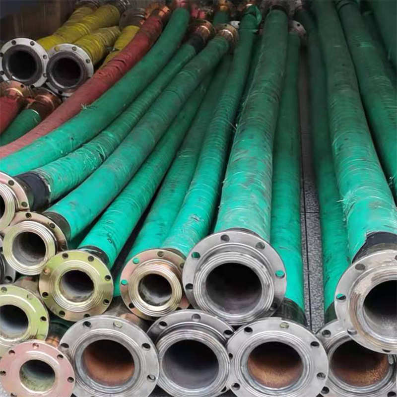 法兰橡胶管钢编吸排管钢编管公路隧道工程用排水管法兰式高压软管