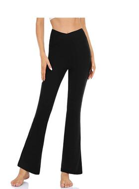 Leather yoga pants, seamless women's buttocks, high