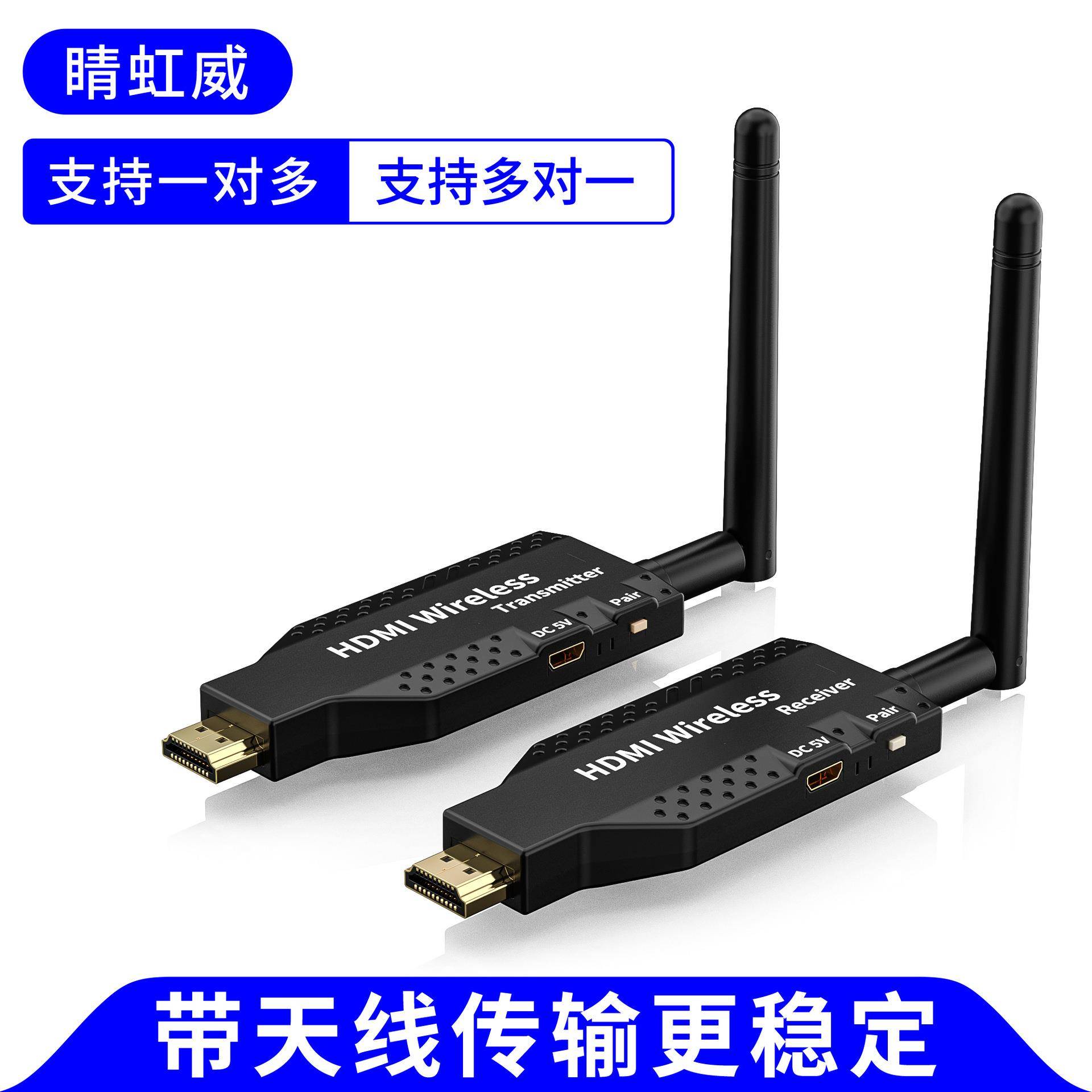 热销HDMI无线延长传输器4K收发器发射接收器无线同屏投屏器