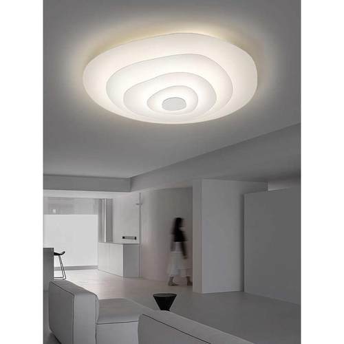 北欧创意卧室灯2025新款现代简约圆形书房吸顶灯大气客厅智能灯具