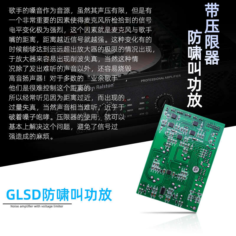 精品Glen Ralston/格伦士顿专业纯后级功放大功率发烧级重低音舞