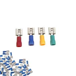 冷压接线端子 FDD系列2.8 母预绝缘端头 6.3直销 黄铜 4.8