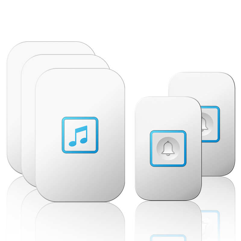 a86器数码卡无线防水佳斯交流遥控三电子呼叫门铃二家用 门铃拖