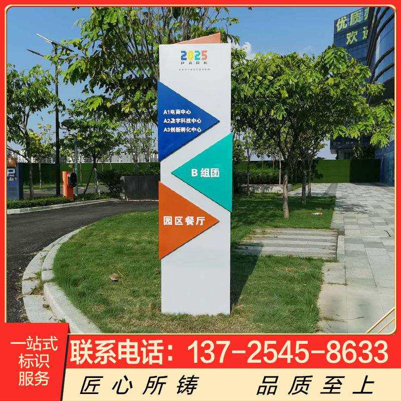 导向牌商场户外立式导视系统指示指引索引牌不锈钢精神堡垒立体
