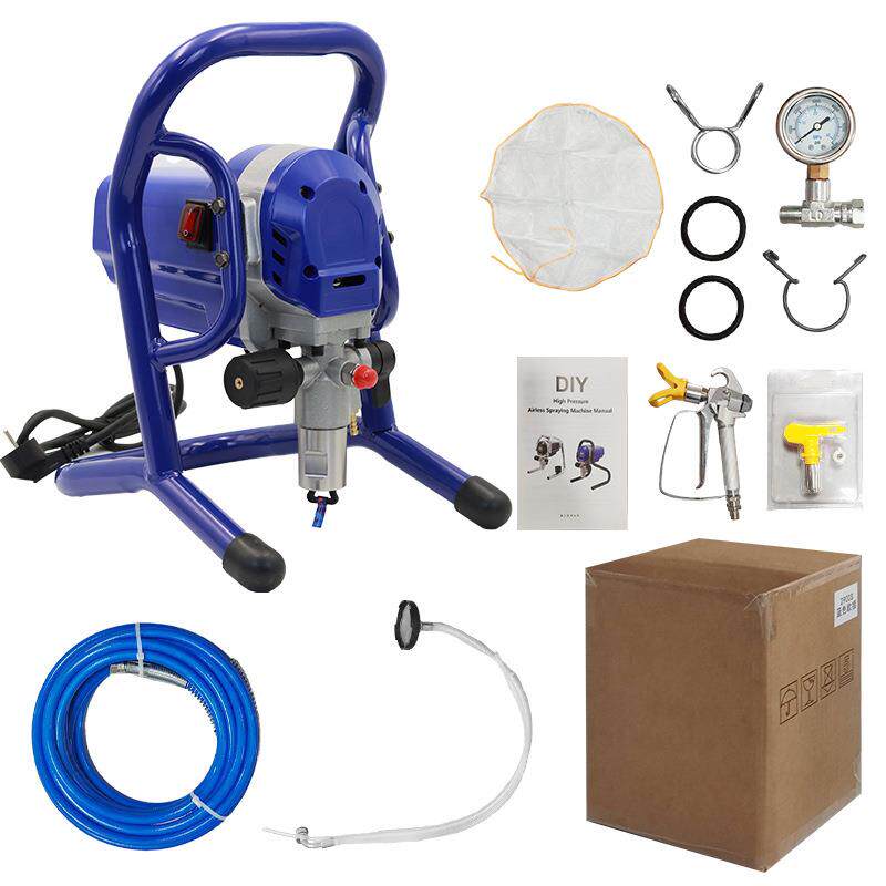 喷油漆乳胶漆涂料大功率高压无气喷涂机小型多功能电动无汽喷漆机