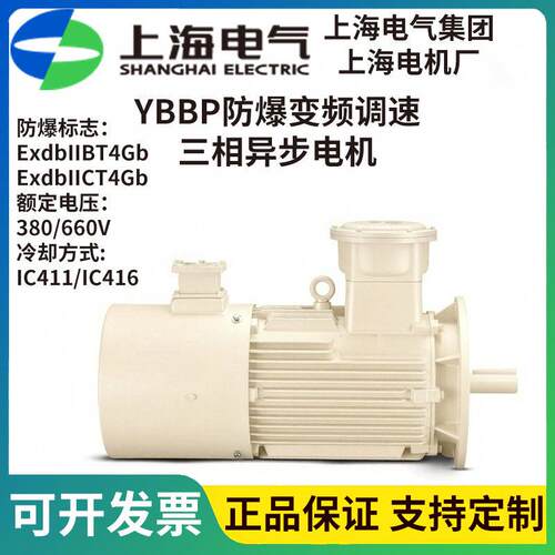 上海电气集团电机厂YBBP-160M1-211W防爆变频调速B3B5V1B35安装