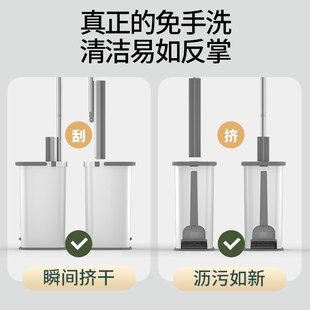 海绵拖把头挤水免手洗拖地胶棉家用吸水一拖地拖布懒人大号净