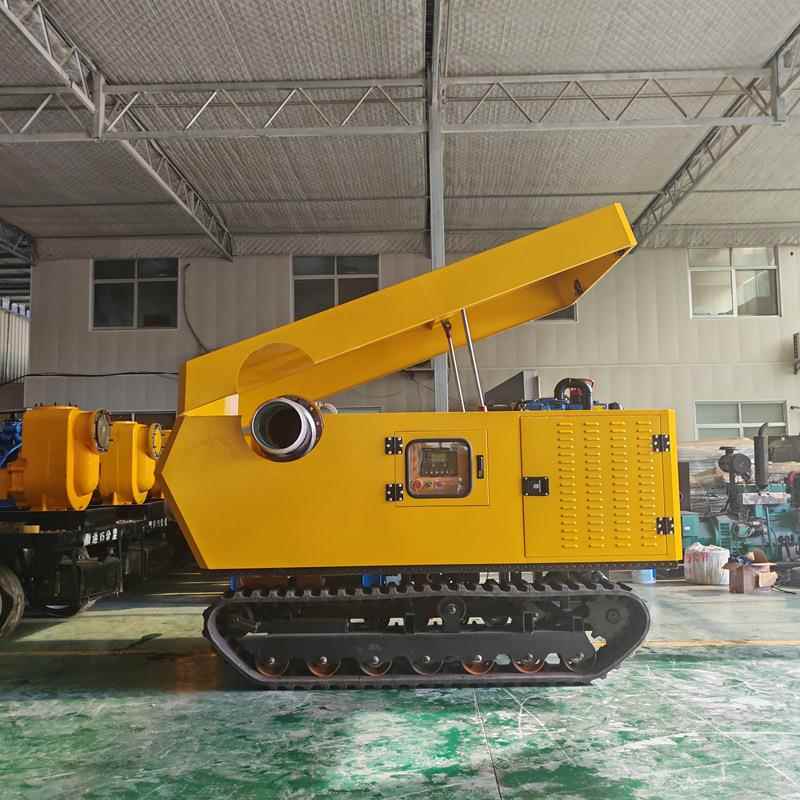 1000方履带排水机器人龙吸水排涝泵车履带排水泵车