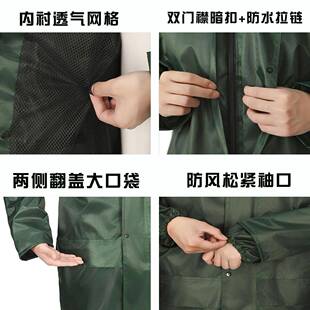 橄榄绿雨衣雨裤 户外防护抢907险救防援雨衣骑分体行加厚水防 套装