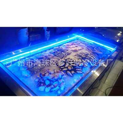 家厂供沙应海鲜柜 制冷冰鲜台 鲜平面拉柜 沙拉肉BX-1200质品保台