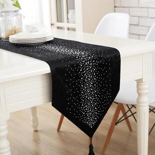 高档啡欧洲豪华餐桌桌旗斯堪的纳亚无障碍豪华条形装饰桌布客咖桌