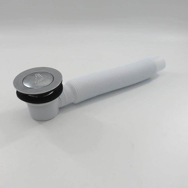 木桶下水 全铜脚印下水器 淋浴房浴缸下水配件排水管