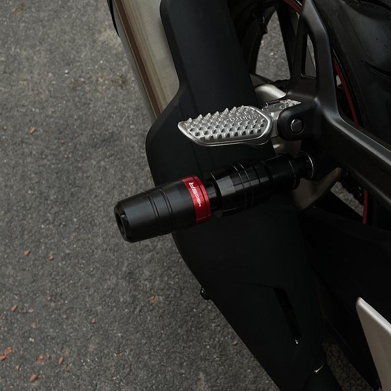 适用春风450SR 450NK改装排气管防摔球弹簧胶棒保护杠配件