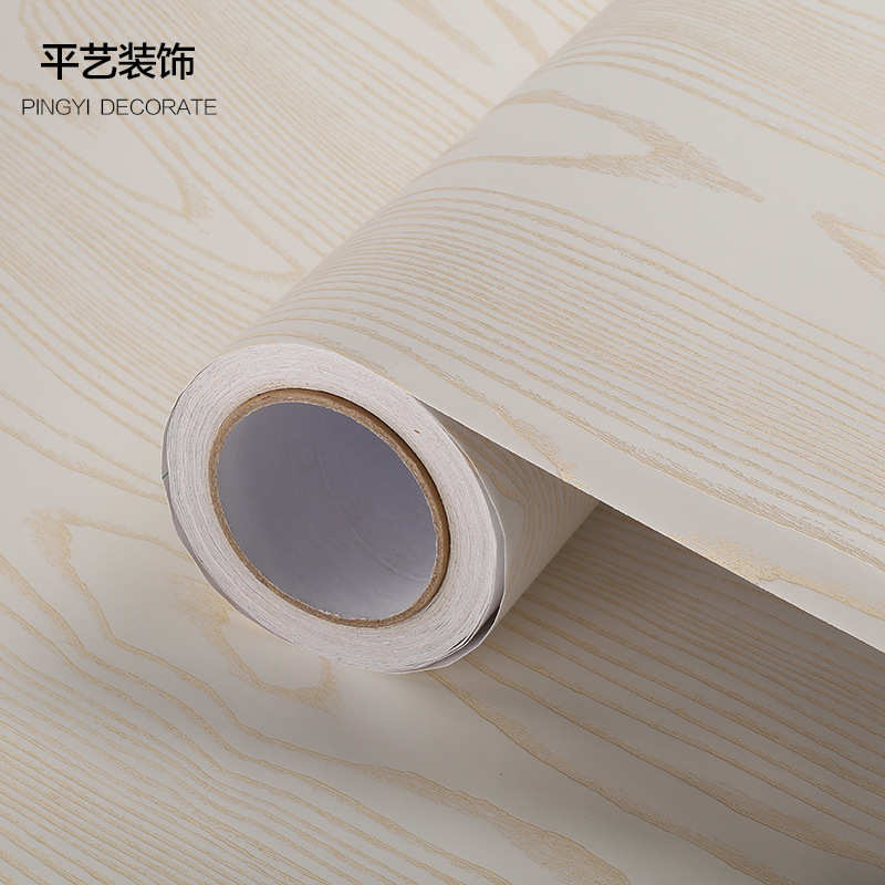 柜子纹波家具自门加厚白木贴纸音贴纸翻新墙纸贴防水软片衣橱柜粘