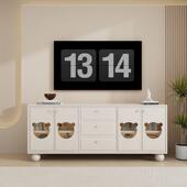 网奶油风高款 GCZ电红视柜客厅家用收机纳储物柜视电一体现代小户