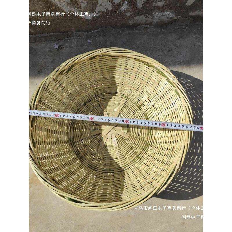 竹篓纯竹筐灯罩果篮豆腐手工编织菜筐洗手提篮淘米箩蓝装饰竹篮