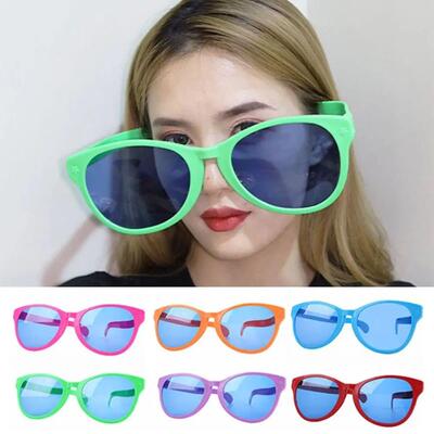 1pc Hot Oversized Plastic Glow Glasses Funny Big Sunglasses