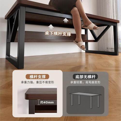 电脑台式家桌子工作台卧用桌A608BG7室双人桌电竞桌简约长书方形