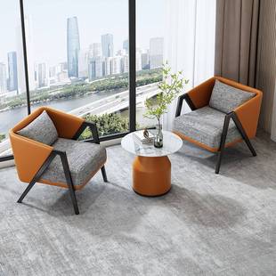 需定制沙发休息区接待酒店美容院会所售楼处创意单人贵宾皮洽谈桌