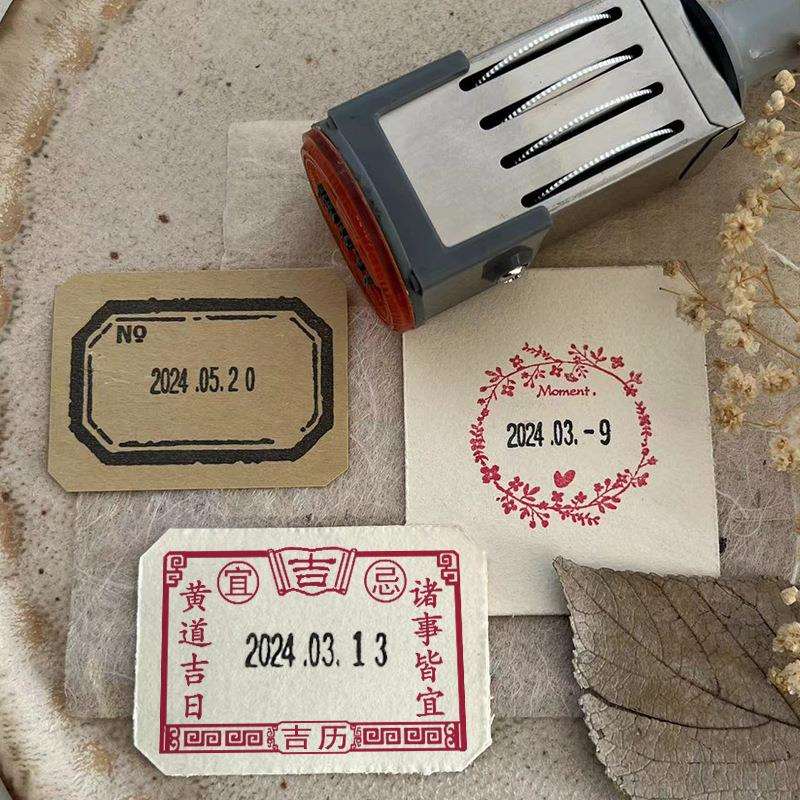 BV复古可调手Q帐间印日F89J899J常手章账打卡文艺多功能年时月日