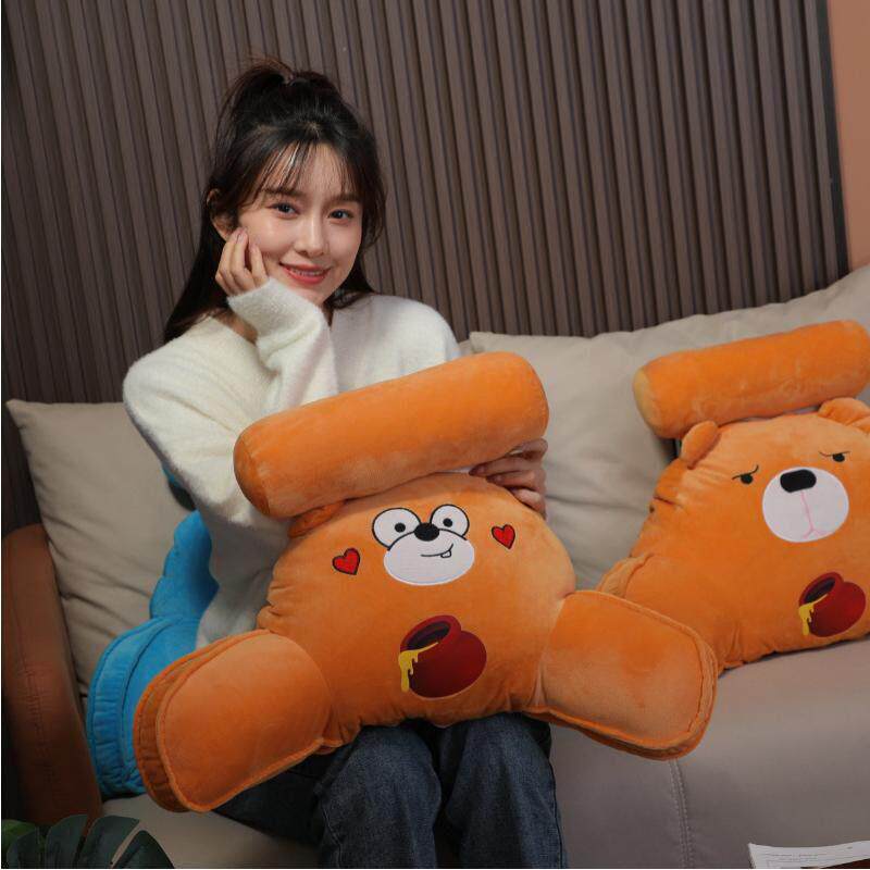 可爱办公室腰靠枕 孕妇护腰枕头 家用沙发床头靠垫睡眠腰枕腰枕套