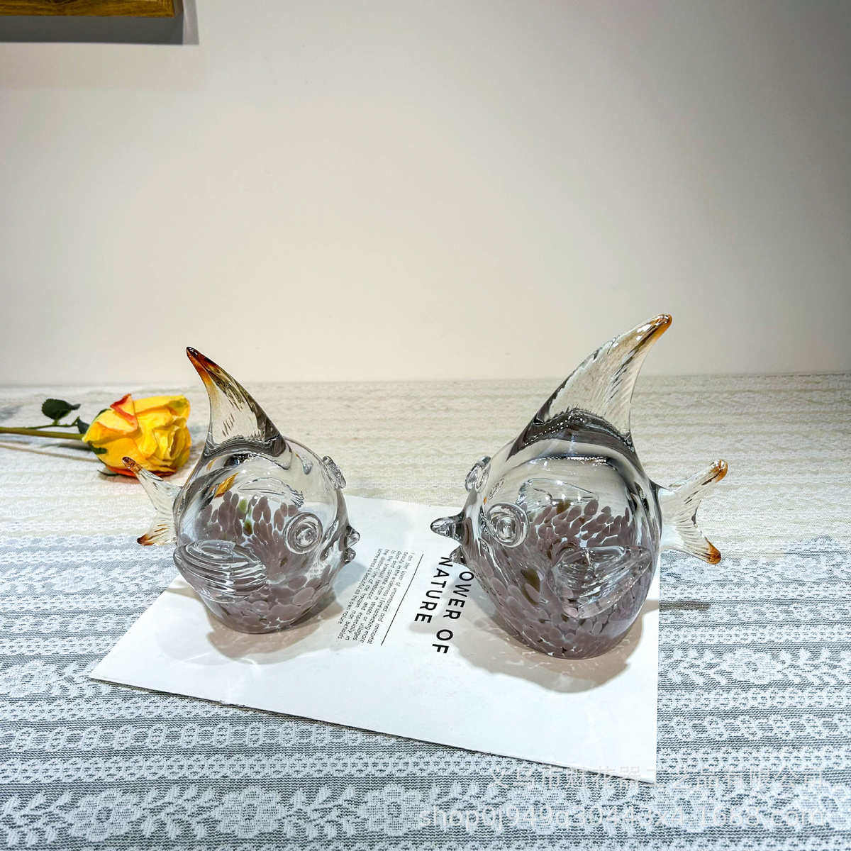 奢泡泡简约电视柜装饰家居高级摆设感琉璃摆件鱼玄关样板间彩色轻,家居饰品,花瓶,淘宝优惠券,粉丝福利购,淘宝优惠卷