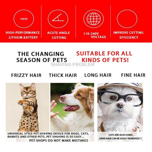 dog Hair Clipper pet Hair Trimmer Puppy Grooming Electric