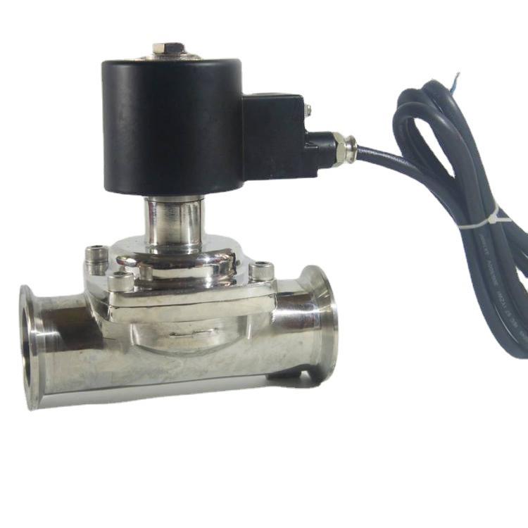 卫生级电磁阀不锈钢卡箍快装电磁阀适用于食品制药行业