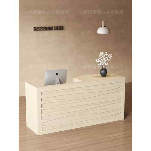 收银台店铺小型前台服装店现代简约美容院商用吧台柜台桌子接待台