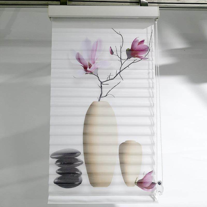 香格里拉帘百叶柔纱帘卷帘窗帘卧室客厅浴室办公室遮光防水免打孔
