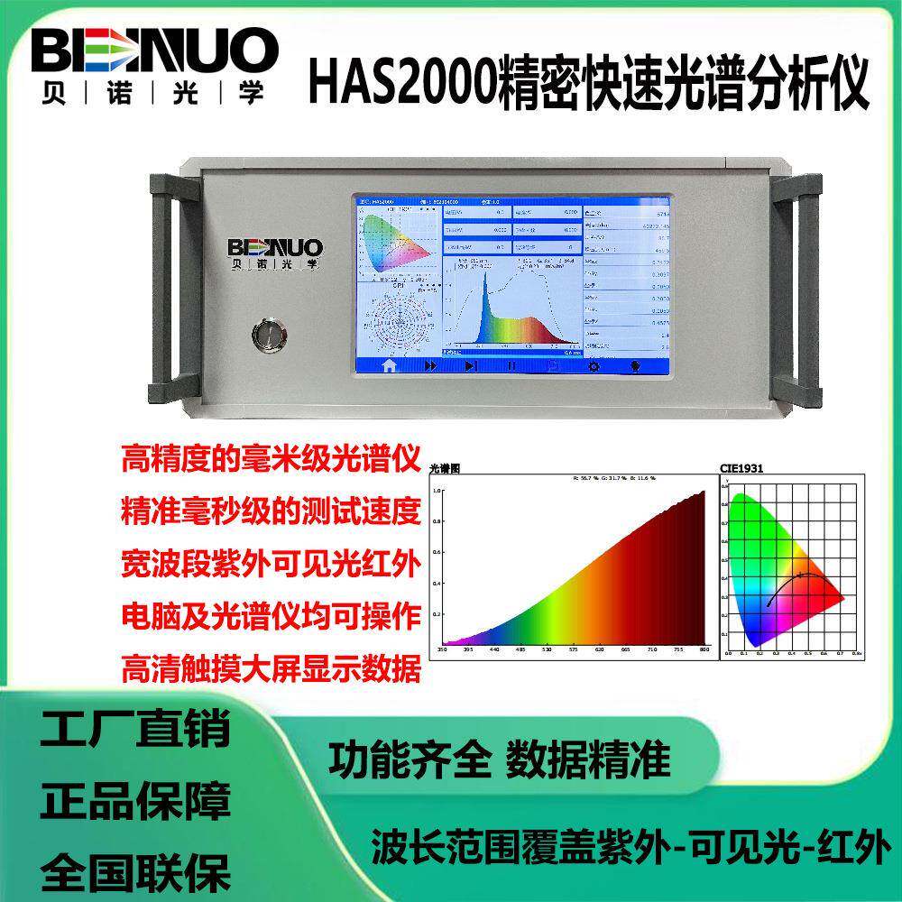 积分球光谱仪光通量色温测试仪光效显指色容差波长LED检测