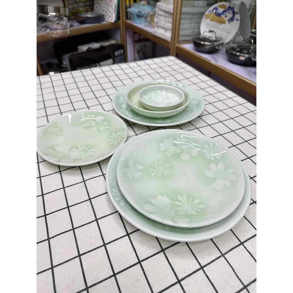 参宝瓷器 兰花 饭碗多款可选韩式圆盘深盘菜碟青花瓷面碗汤碗碟子