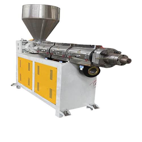 供应PLA可降解料吸管挤出机PE管透明管穿线管包线管挤出机设备