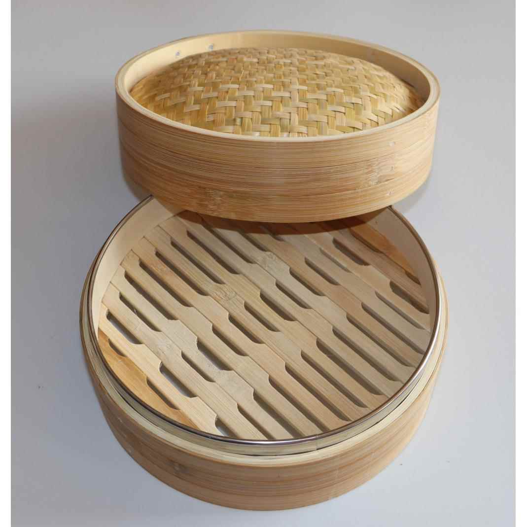 竹制小笼包早餐包子店食堂商用蒸笼家用厨房小蒸笼竹编手工笼屉