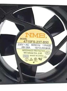 全新原装NMB美蓓亚4715FS-23T-B50 12CM 230V14W散热风扇静音