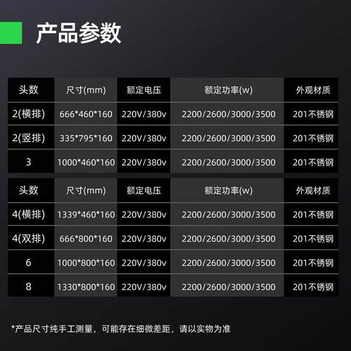 猛世商用电磁炉多头双眼煲仔炉麻辣烫饭堂酒店电灶台电炉灶不锈钢