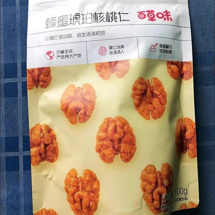 现货百草香果仁、烤果仁、蜂蜜琥珀核桃仁100G/袋