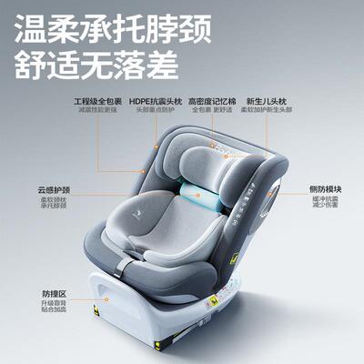 ADAC全阶isiG412-IS0ze儿汽安全车椅童0座-12岁宝宝新生婴儿车载