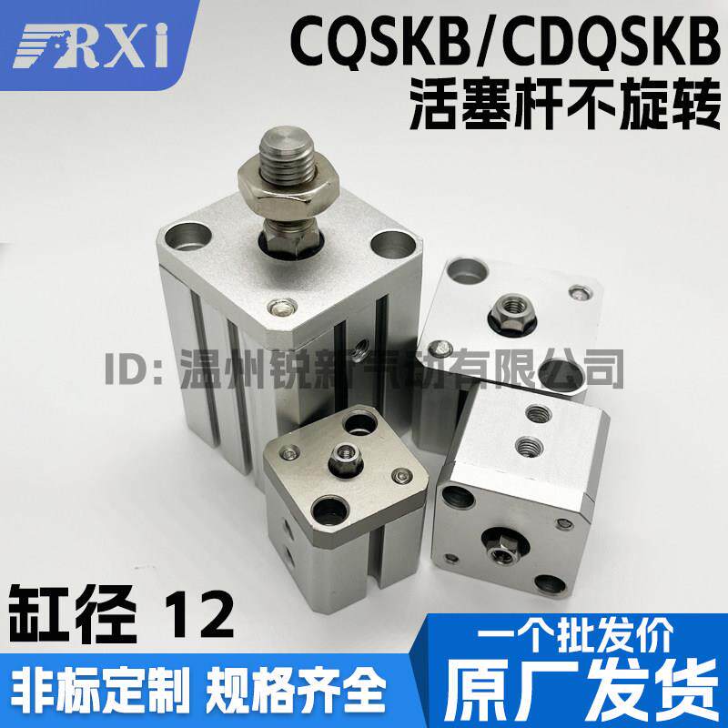 CQSKB/CDQKSB12-10/15/20/25/30D/DM活塞杆不旋转气缸 不摆动气缸