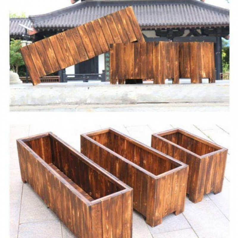 碳化木花箱实木花盆阳台种菜盆长方形仿古户外花槽盆景种,鲜花速递/花卉仿真/绿植园艺,花盆,淘宝优惠券,粉丝福利购,淘宝优惠卷