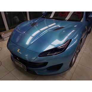 炫彩车贴 珠光金属七彩镭射粉红 车身改色膜 七彩闪点镭射蓝 汽车