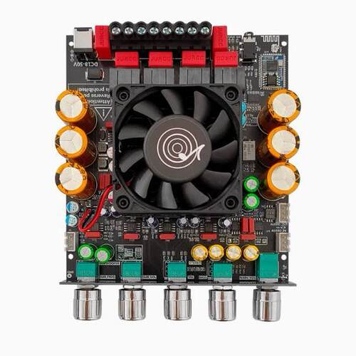 ZK-APTX3 高通蓝牙功放板2.1声道300W+300W+600W功放芯片TPA3255
