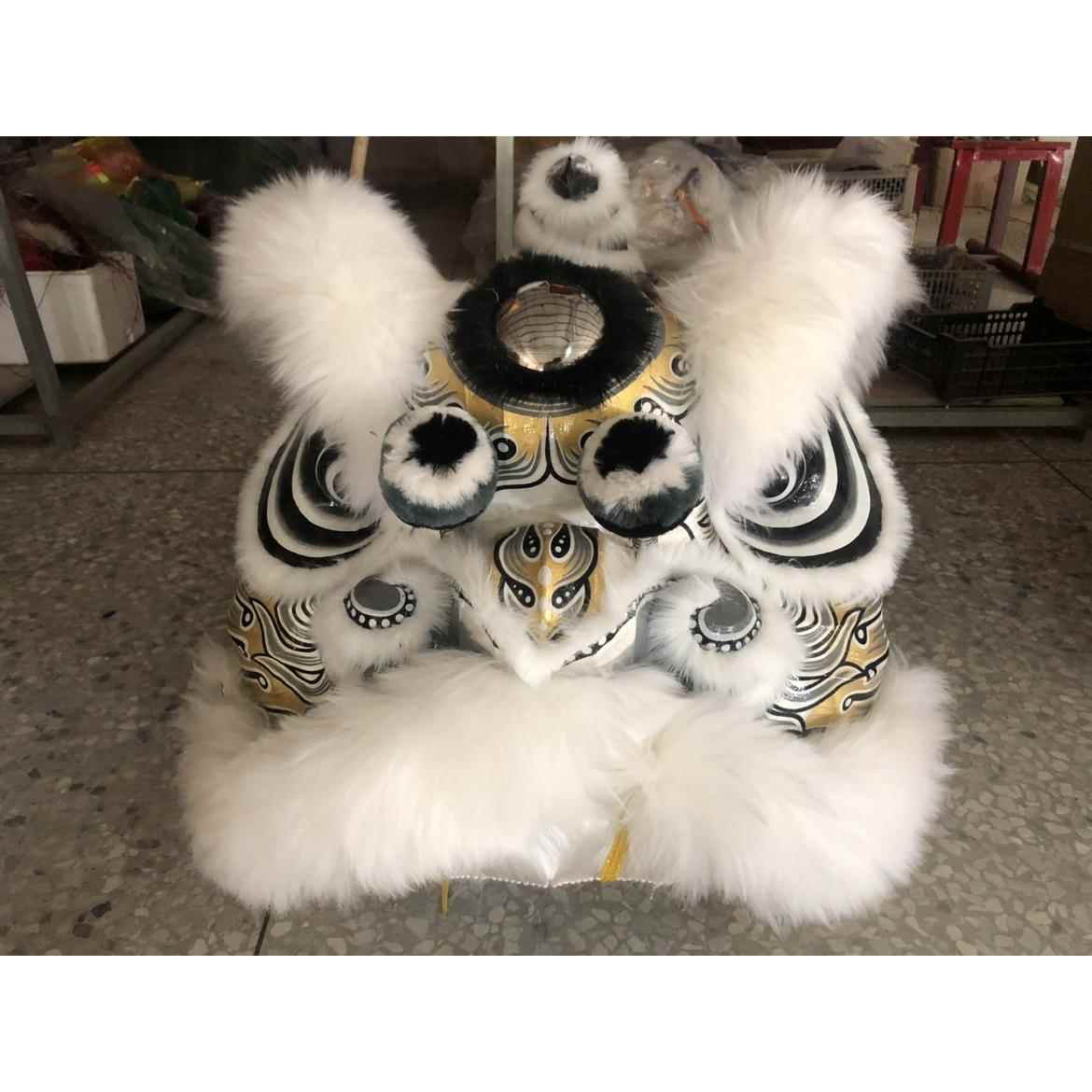 南狮道具 舞龙舞狮 白色狮 孝狮 醒狮 南狮行龙狮器材 舞狮子狮头